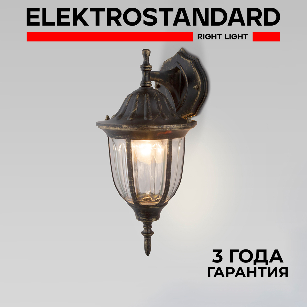 Уличный настенный светильник Elektrostandard GL 1002D - купить в Москве, цены на Мегамаркет | 600001509011