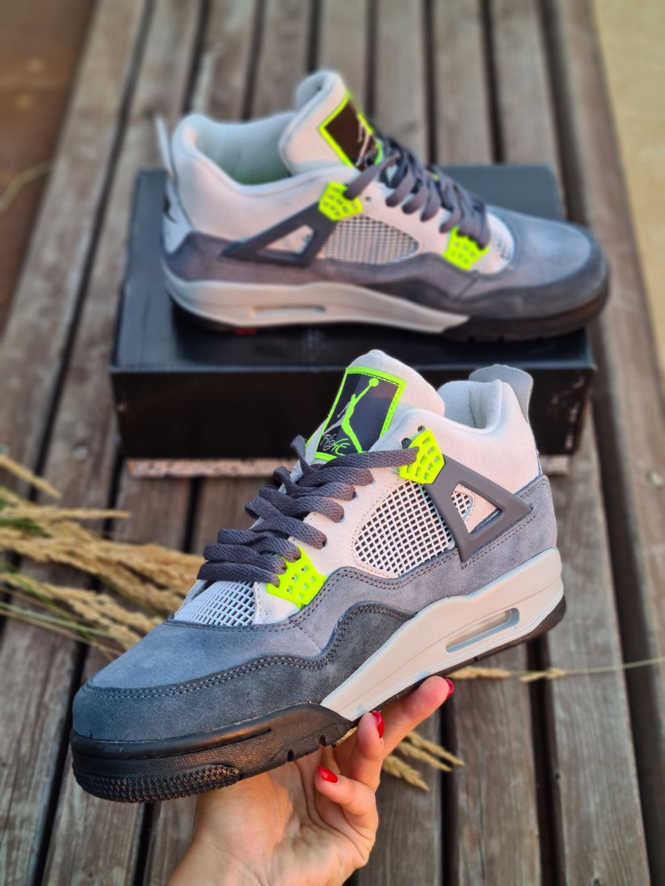 Nike air jordan 4 hotsell retro neon