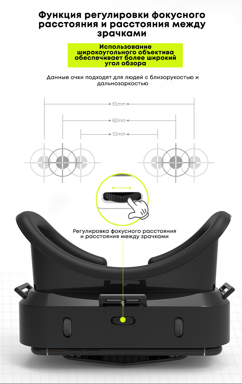 Очки виртуальной реальности VR Shinecon G PRO в комплекте с джойстиком  ICADE, купить в Москве, цены в интернет-магазинах на Мегамаркет