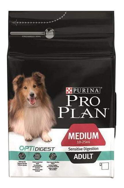Сухой корм для собак PRO PLAN OptiDigest Medium Adult, для средних пород, ягненок, 7кг
