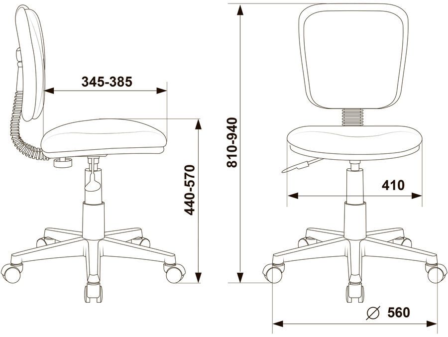 Кресло детское бюрократ ch w204nx