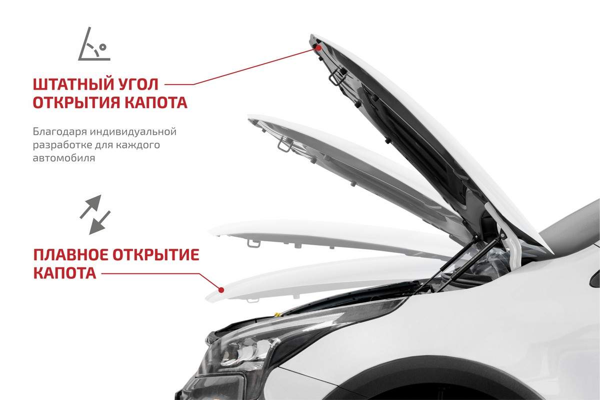 Купить упоры капота АвтоУПОР для Nissan Juke I 2010-2014 2014-н.в., 2 шт.,  UNIJUK012, цены на Мегамаркет | Артикул: 100000390377