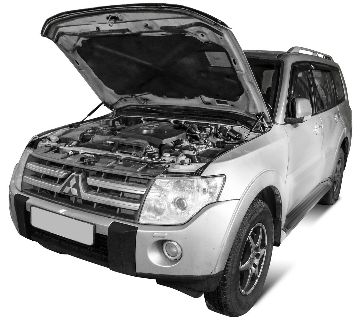 Упоры капота АвтоУПОР для Mitsubishi Pajero IV 2006-2014 2014-н.в., 2 шт.,  UMIPAJ012 - отзывы покупателей на Мегамаркет | 100000390333