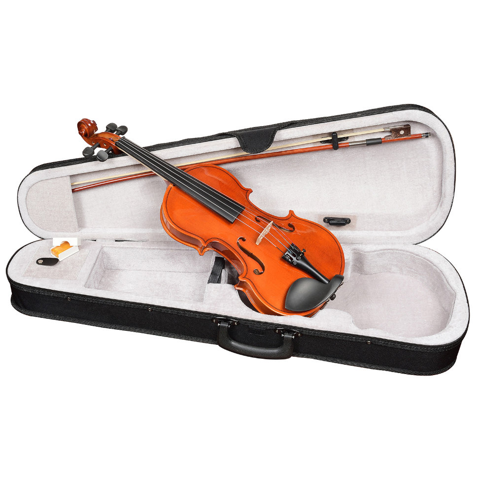 Скрипка Antonio Lavazza Vl-28l 1/2, кейс, смычок, канифоль, в комплекте глянцевый лак