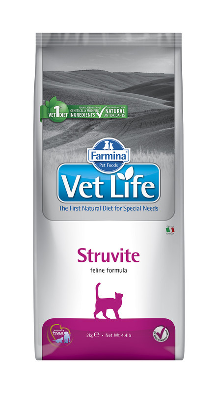 Купить сухой корм для кошек Farmina Vet Life Struvite, при МКБ, курица, 2кг, цены на Мегамаркет | Артикул: 100001285088