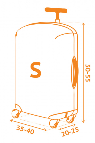 Чехол для чемодана Routemark Даже не щупать S SP180 черный