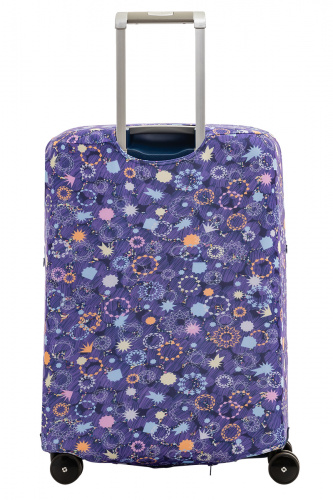 Чехол для чемодана Routemark Искры и блестки фиолетовый, 70,5x51,5