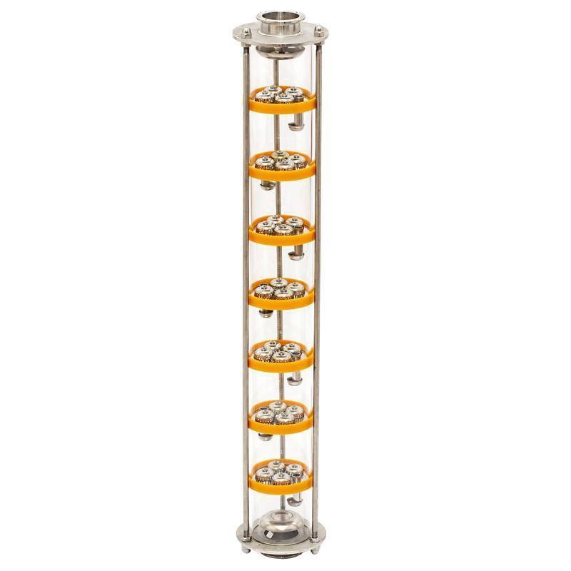 5 дюйма (медь) 4 уровня. Тарельчатая колпачковая колонна, 7 палуб, 2 дюйма. Колпачковая колонна 2. Тарельчатая колонна 3 дюйма. Колпачковая колонна 1.