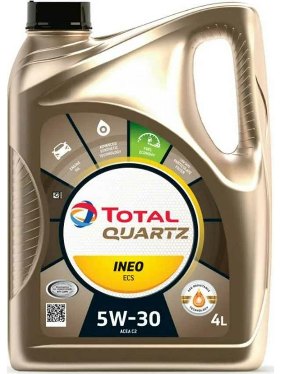 Моторное масло TOTAL синтетическое ENERGIES 11210501 TOTAL 5W30 QUARTZ INEO ECS 4л - купить в Москве, цены на Мегамаркет | 100041165772