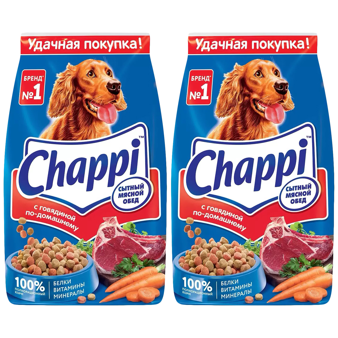 Купить сухой корм для собак Chappi Говядина по-домашнему, 2,5 кг, 2 шт, цены на Мегамаркет | Артикул: 100042763036