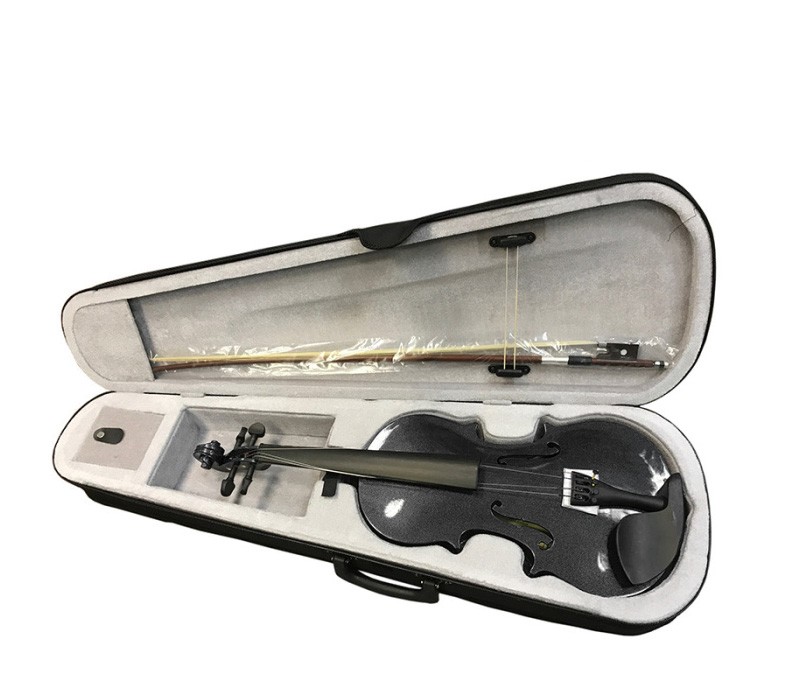 Скрипка окрашенная Brahner Bvc-370/mbk 1/2, цветЧёрный металик, Комплекткейс + смычок