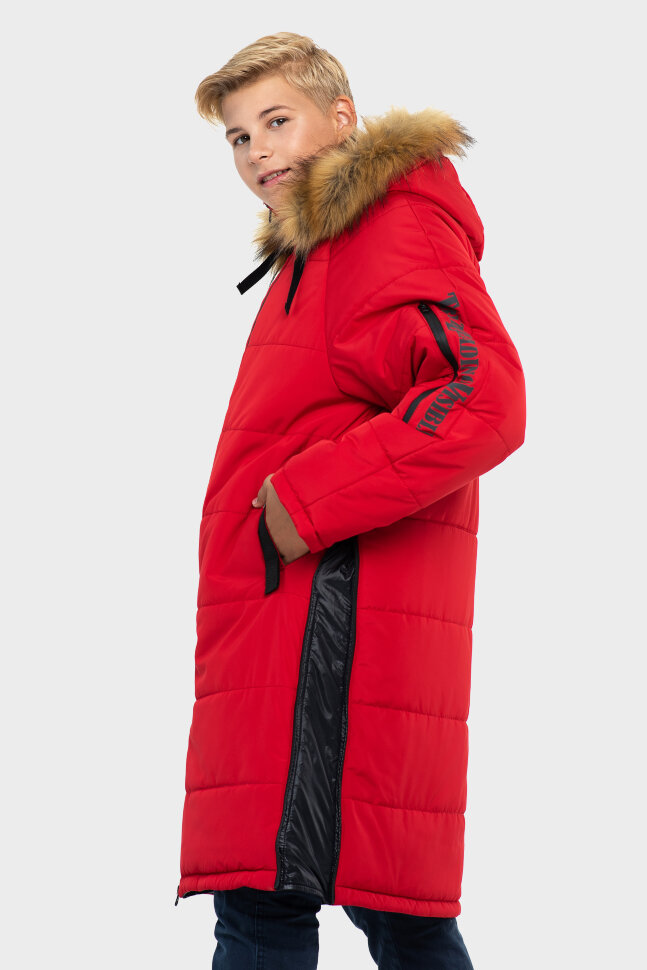 Пальто детское Talvi 13563 красный р. 164-84
