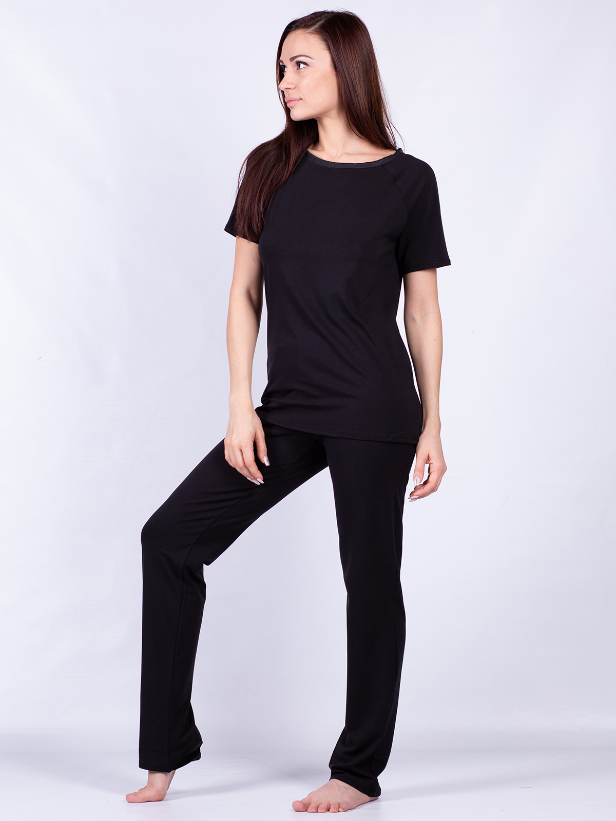 Пижама комплект женская Oxouno черная XL