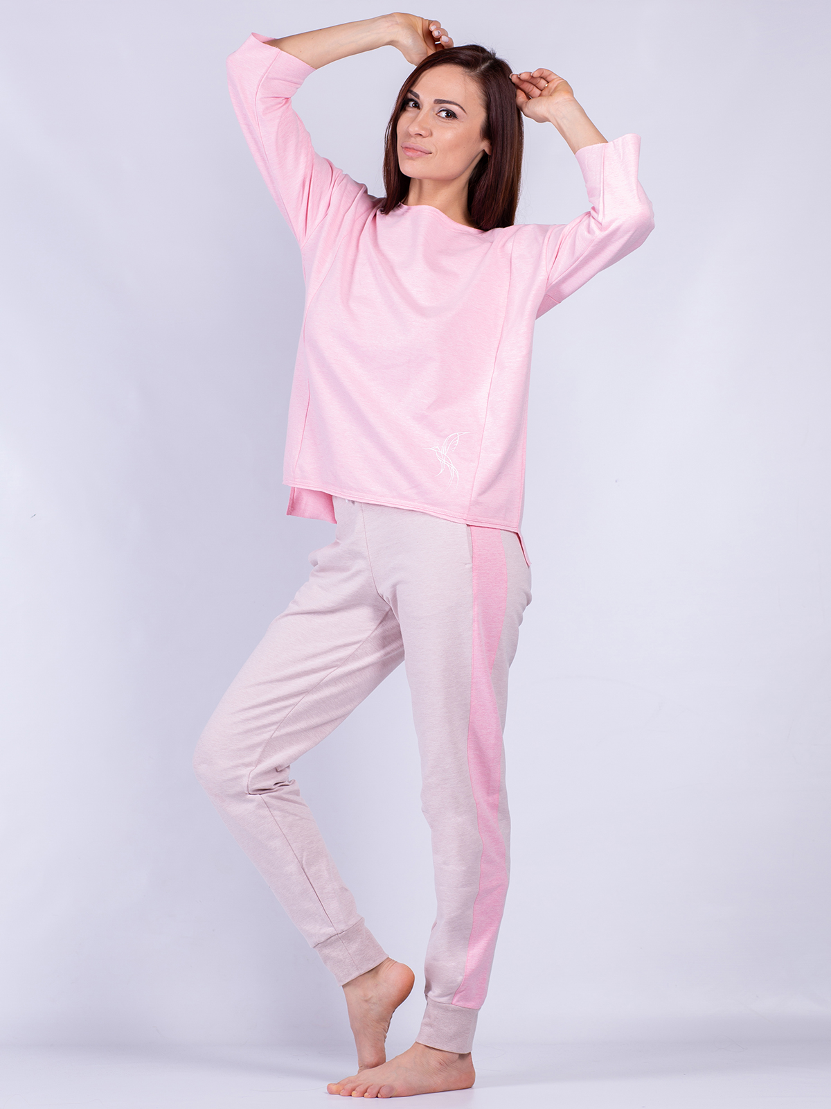 Пижама комплект женская Oxouno розовая M