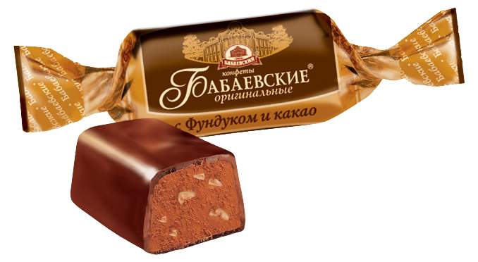 Шоколадные конфеты Бабаевский Бабаевские оригинальные с фундуком и какао