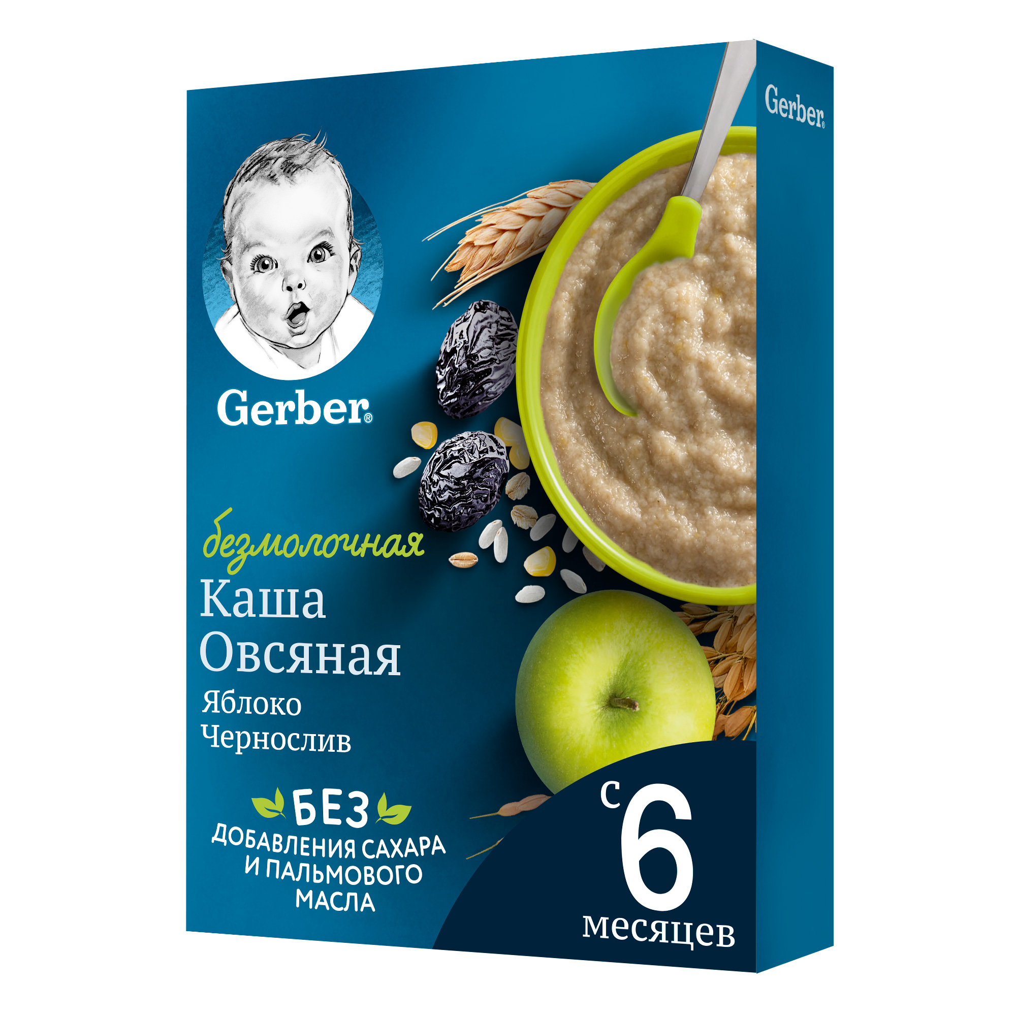 Отзывы о каша безмолочная Gerber Мультизлаковая с яблоком и черносливом с 6  мес. 180 г - отзывы покупателей на Мегамаркет | детские каши 12383348 -  600000613274