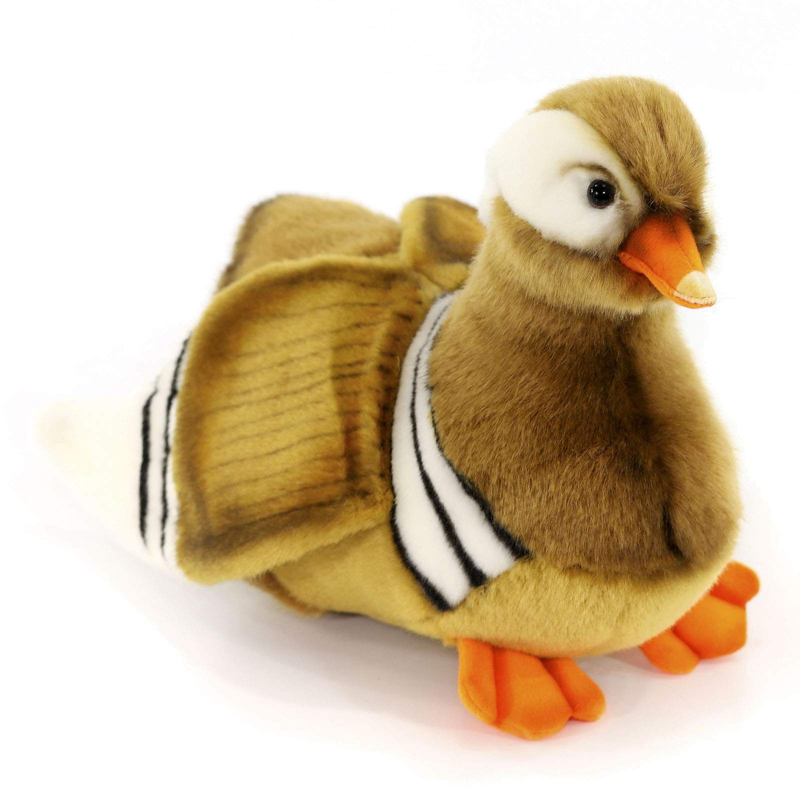 Реалистичная мягкая игрушка Hansa Creation Утенок утки-мандаринки, 24 см