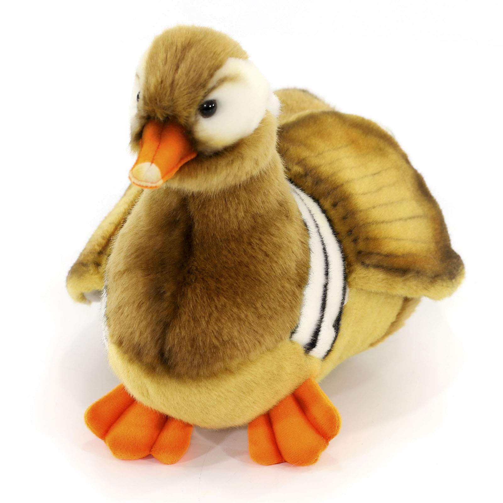 Реалистичная мягкая игрушка Hansa Creation Утенок утки-мандаринки, 24 см