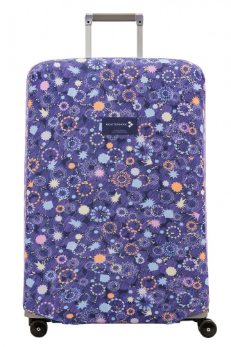 Чехол для чемодана Routemark Искры и блестки фиолетовый, 77x57,5