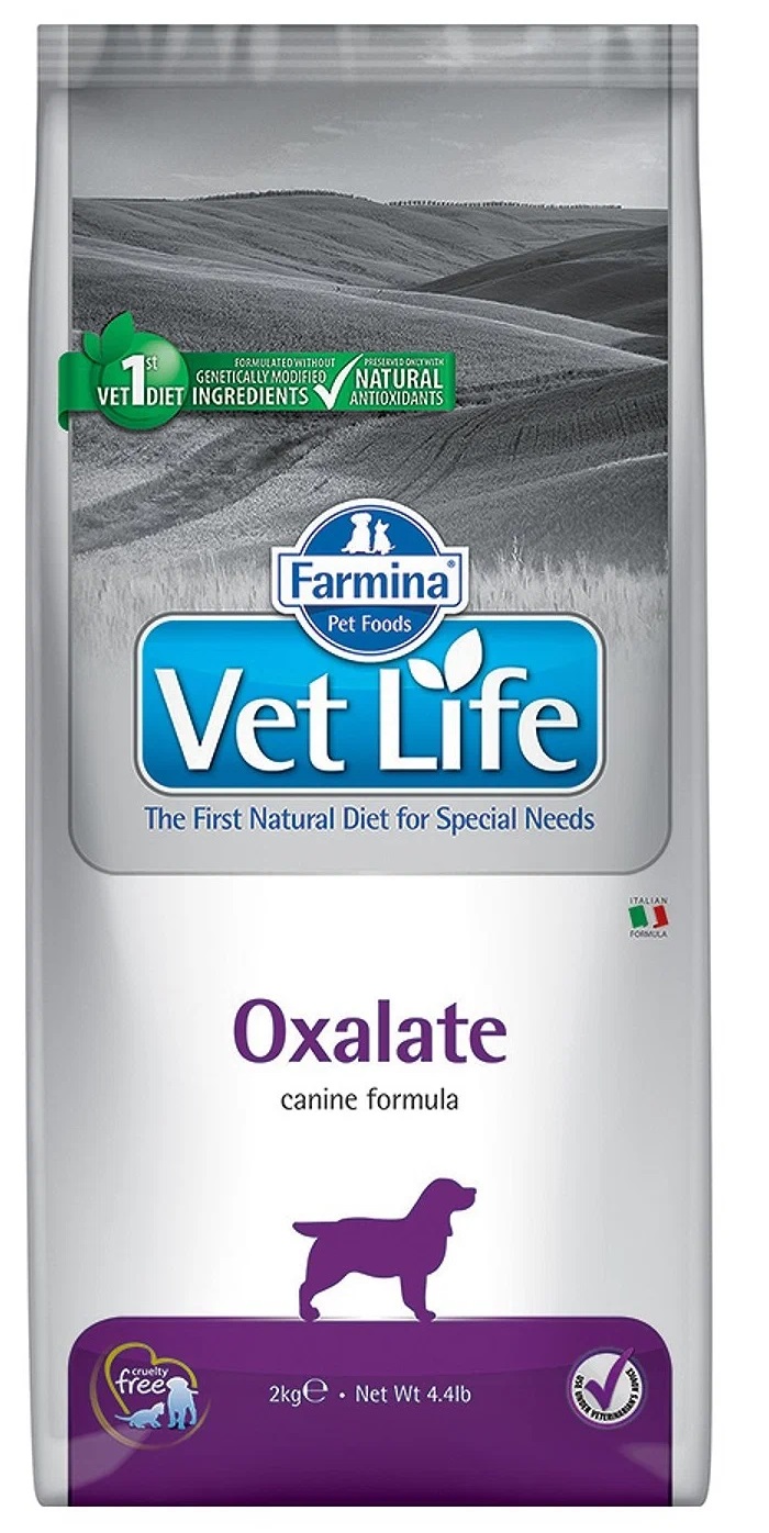 Сухой корм для собак Farmina Vet Life Oxalate, при цистите, злаки, 2кг -  отзывы покупателей на маркетплейсе Мегамаркет | Артикул товара:100001284996