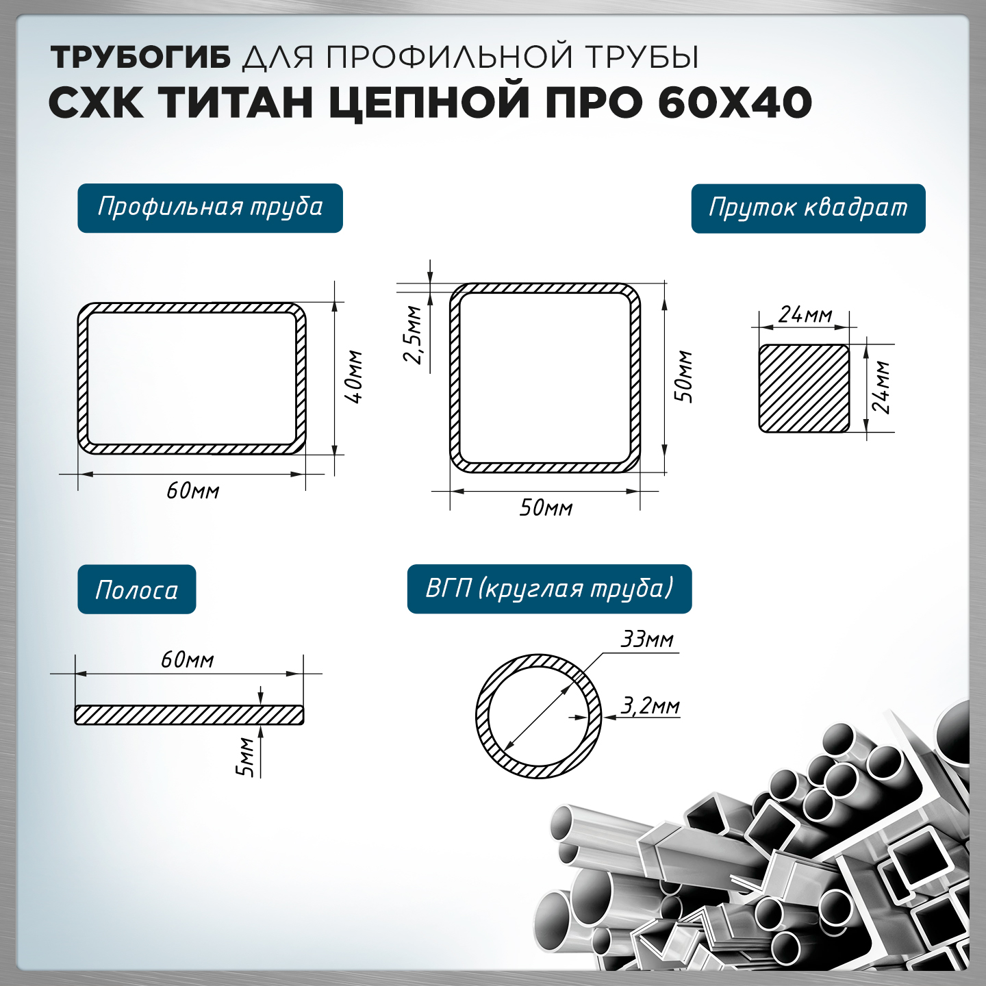 Профилегиб ручной (трубогиб) ПГ-1