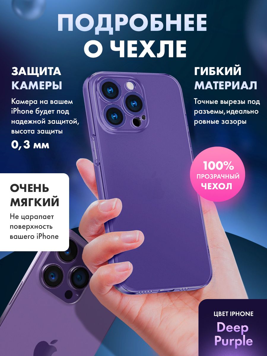 Чехол прозрачный с защитой камеры для iPhone 14 Pro Max ( на айфон 14 Про  Макс ), купить в Москве, цены в интернет-магазинах на Мегамаркет