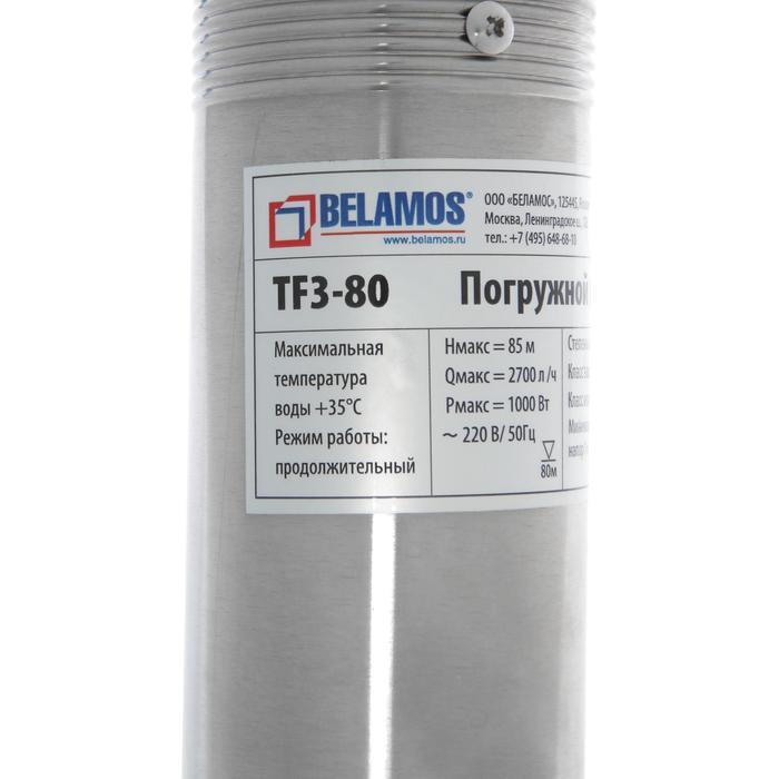 Belamos tf 80. Скважинный насос belamos tf3-80. Belamos tf3-80 (кабель 50 м). Скважинный насос belamos tf3-80 с кабелем 50м. Насос belamos TF 3-80.