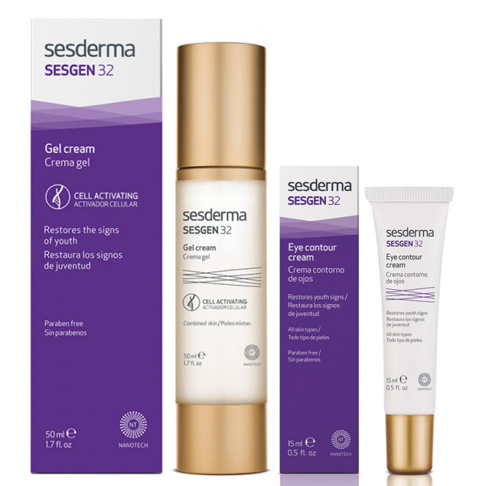 Купить набор Sesderma Крем-гель клеточный активатор + Крем для контура глаз Sesgen 32, 50 + 15 мл, цены на Мегамаркет | Артикул: 600010376371