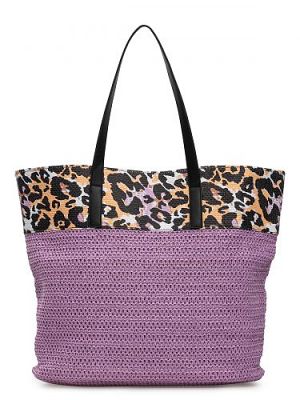 Пляжная сумка женская Labbra Like LL-22001, мультиколор-леопардовый