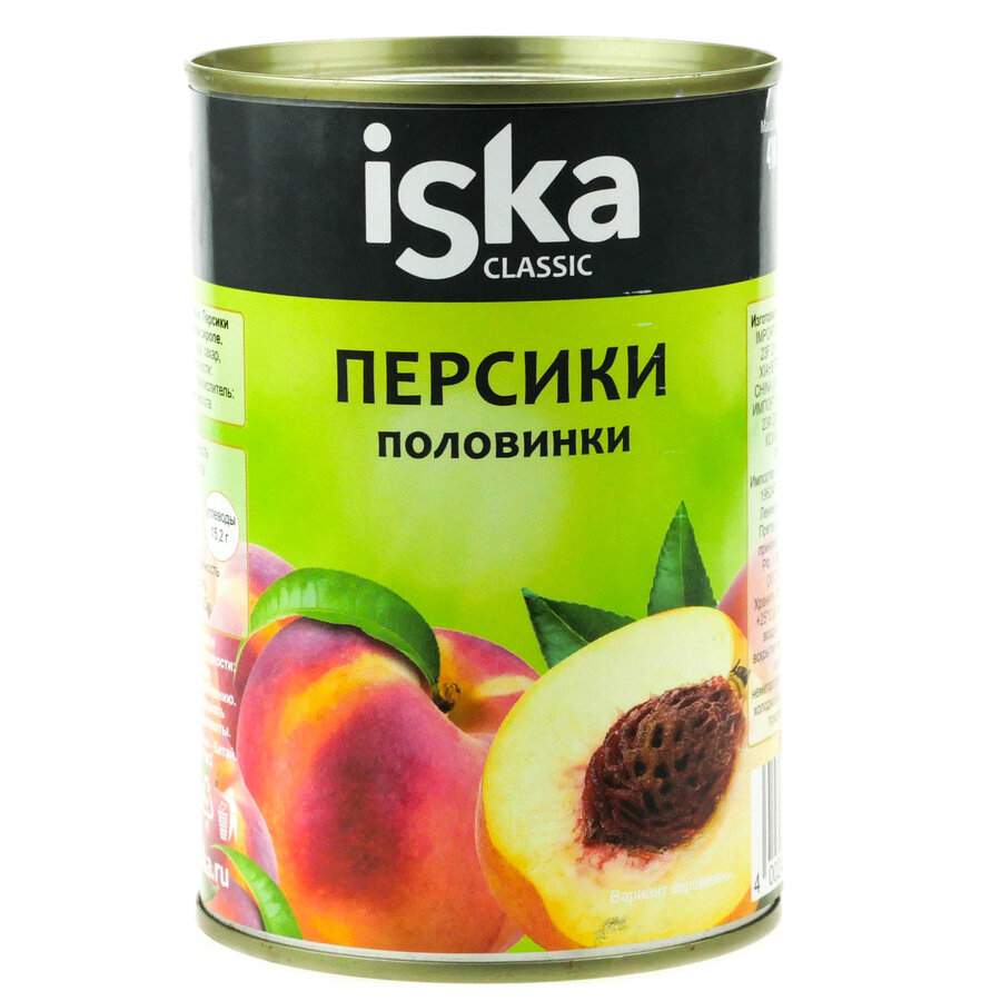 Персики половинки ISKA 425 мл - купить в Мегамаркет Омск, цена на Мегамаркет