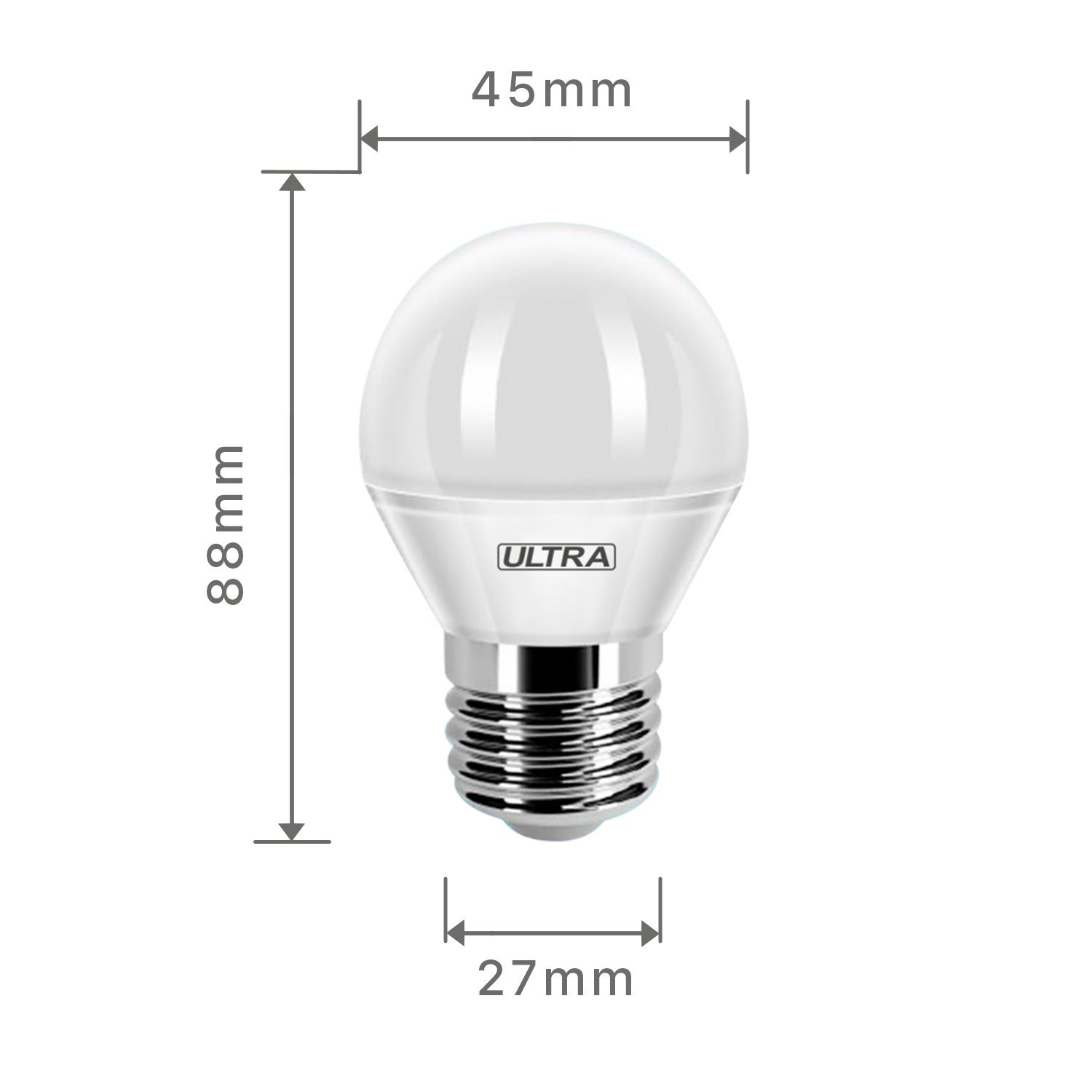 Светодиодная лампочка Ultra Led Е27 G45 7w 4000K, 5 шт купить в  интернет-магазине, цены на Мегамаркет