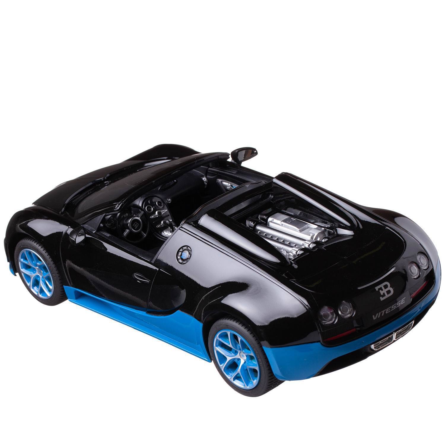 Машина р/у 1:14 Bugatti Grand Sport Vitesse (Special version) сине-черный  цвет, 2.4G - купить в Oli-shop, цена на Мегамаркет