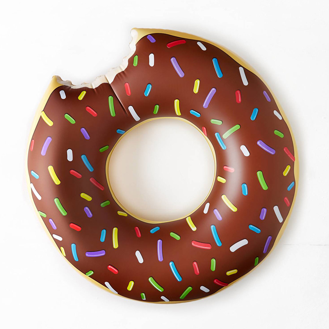 Надувной круг для плавания пончик шоколадный Chocolate Donut диаметр 90 см BG0002D