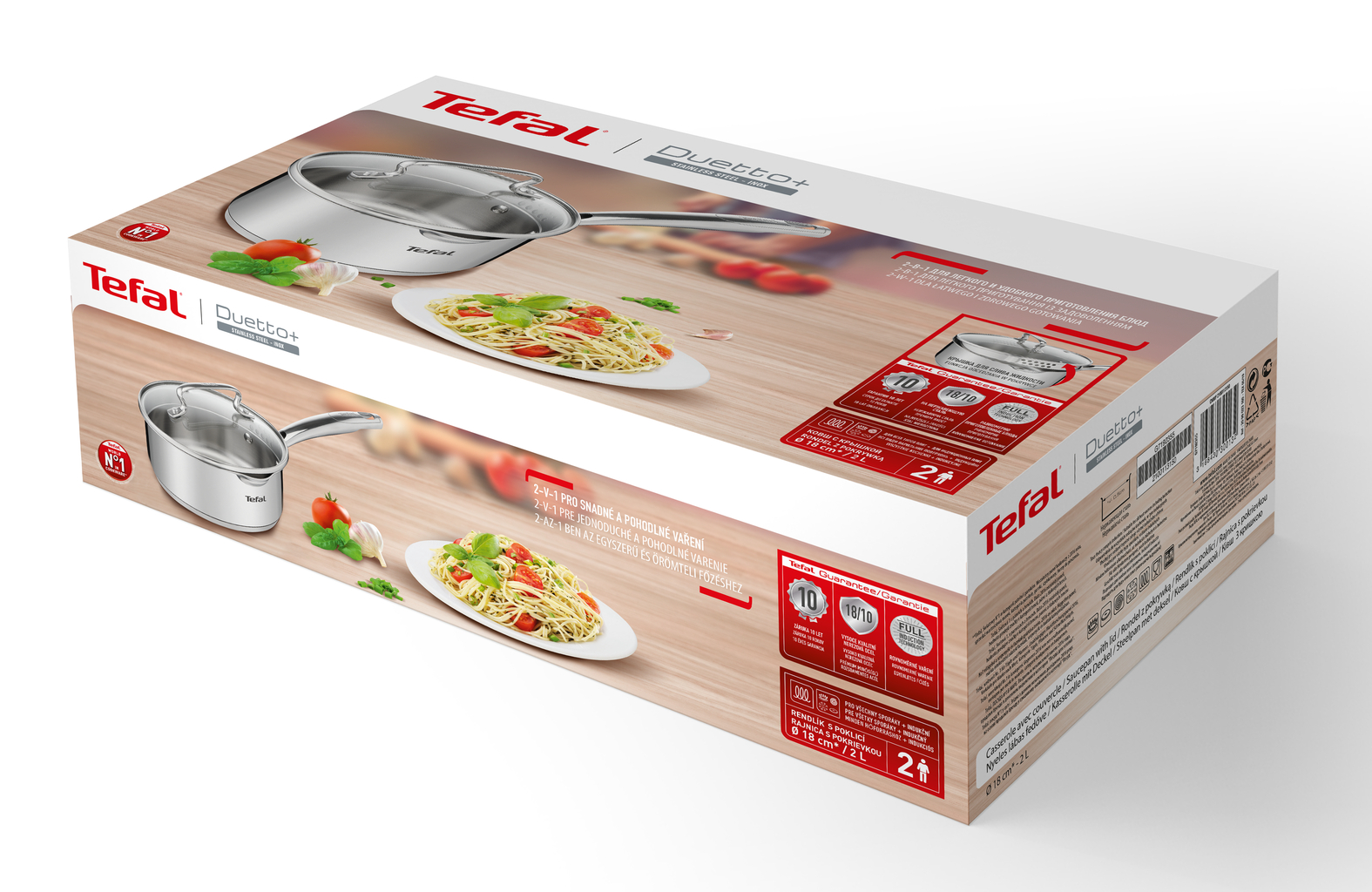 Кастрюля tefal duetto