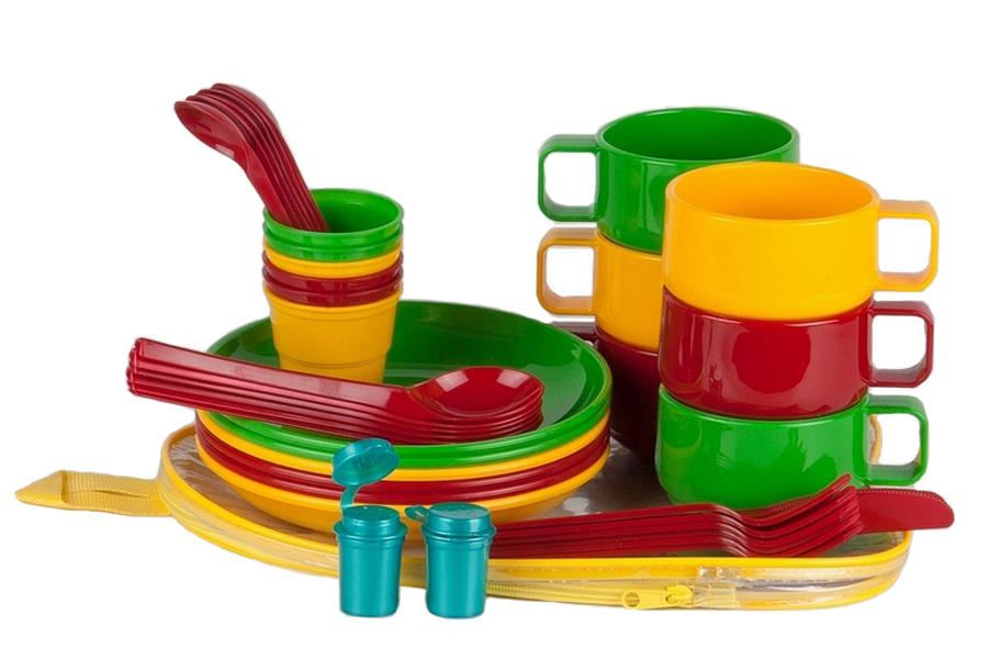 Набор походной посуды Solaris S1601 44 предмета, разноцветный