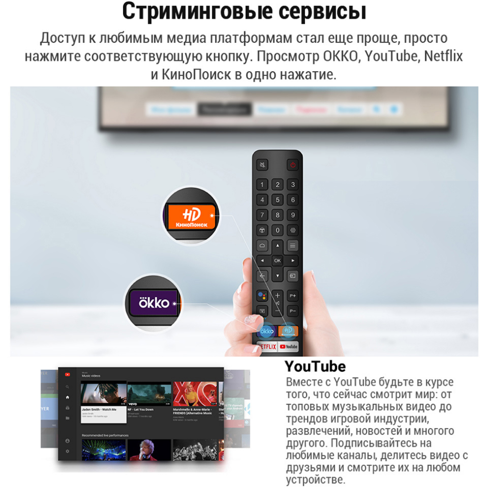 Телевизор TCL 65P615, 65