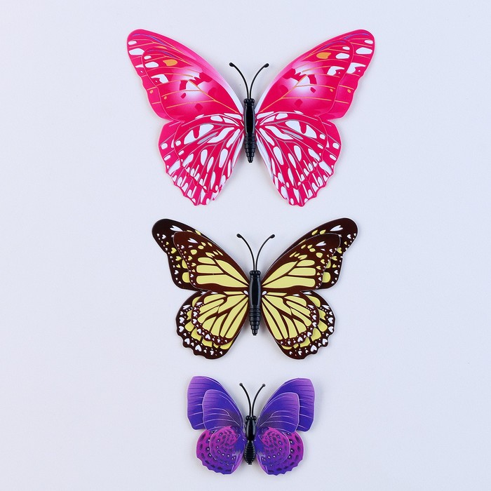 Butterfly 12. Бабочки для декора. Набор бабочек для декора. Бабочка на шпажке. Красные бабочки декор