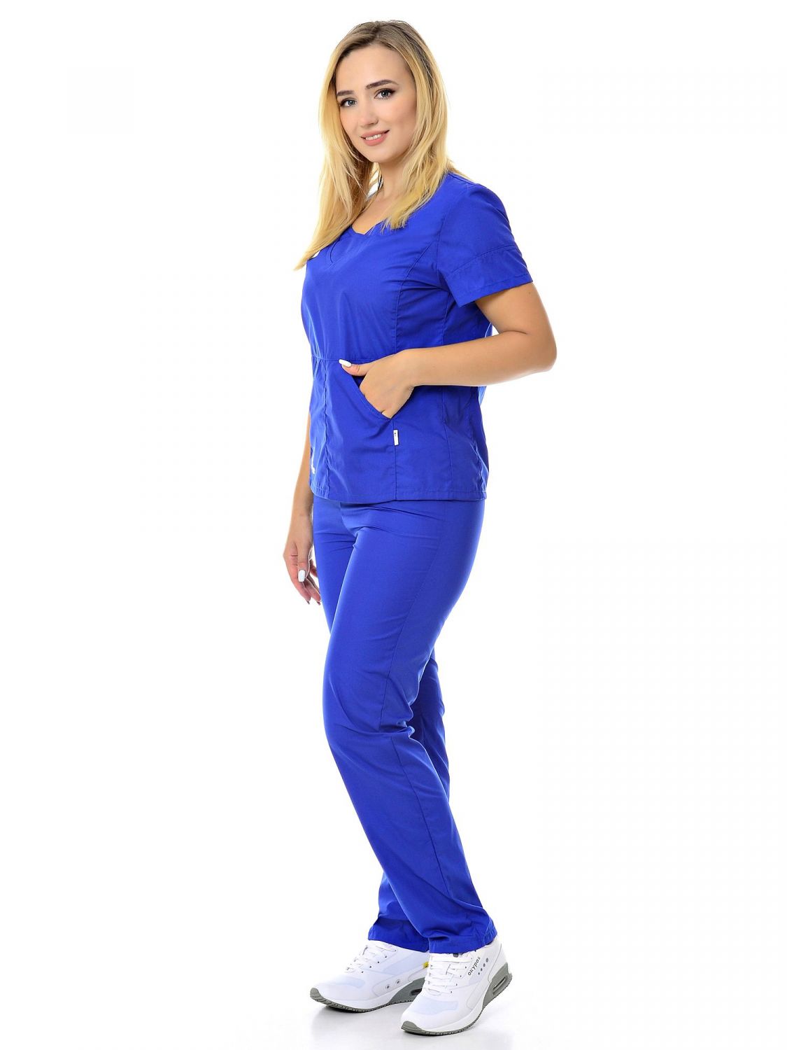 Костюм медицинский женский MedicalWear Киса 124 синий 44 RU