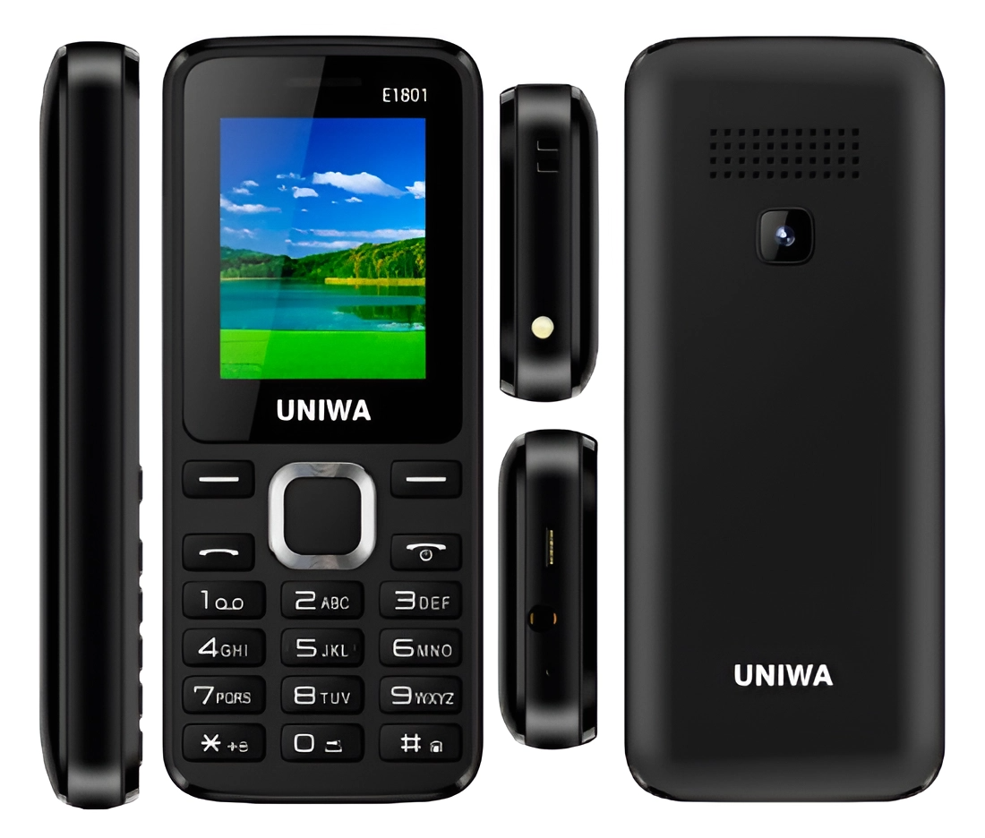 Мобильный телефон UNIWA E1801 Dual SIM Black - купить в ТЕЛЕМАРКЕТ, цена на  Мегамаркет