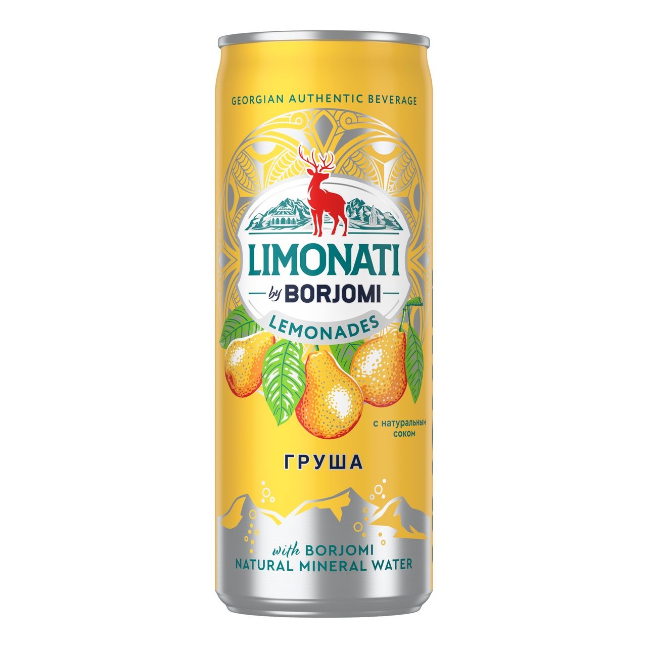 Газированный напиток Borjomi Limonati Груша 330 мл х 12 шт - купить в "Аквавита Групп", цена на Мегамаркет