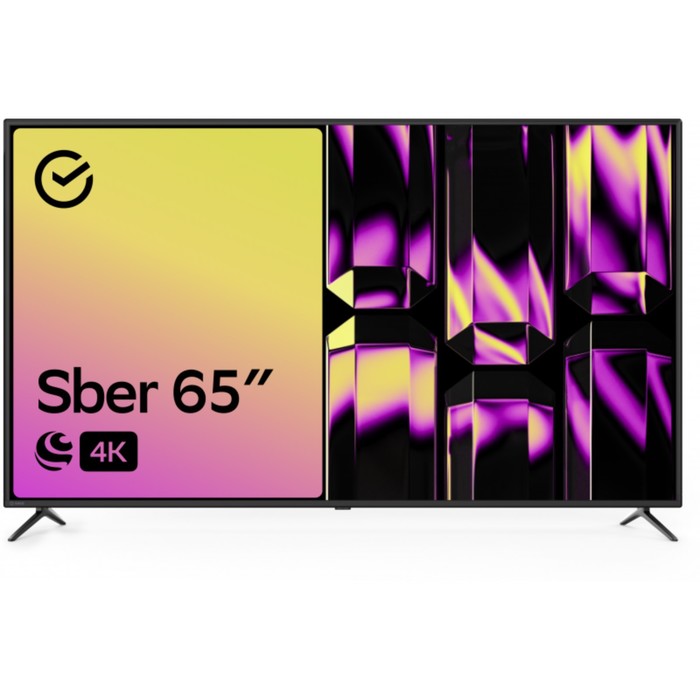 Телевизор Sber SDX-65U4014B, 65"(165 см), UHD 4K RAM 1,5GB - купить в Берелолог, цена на Мегамаркет