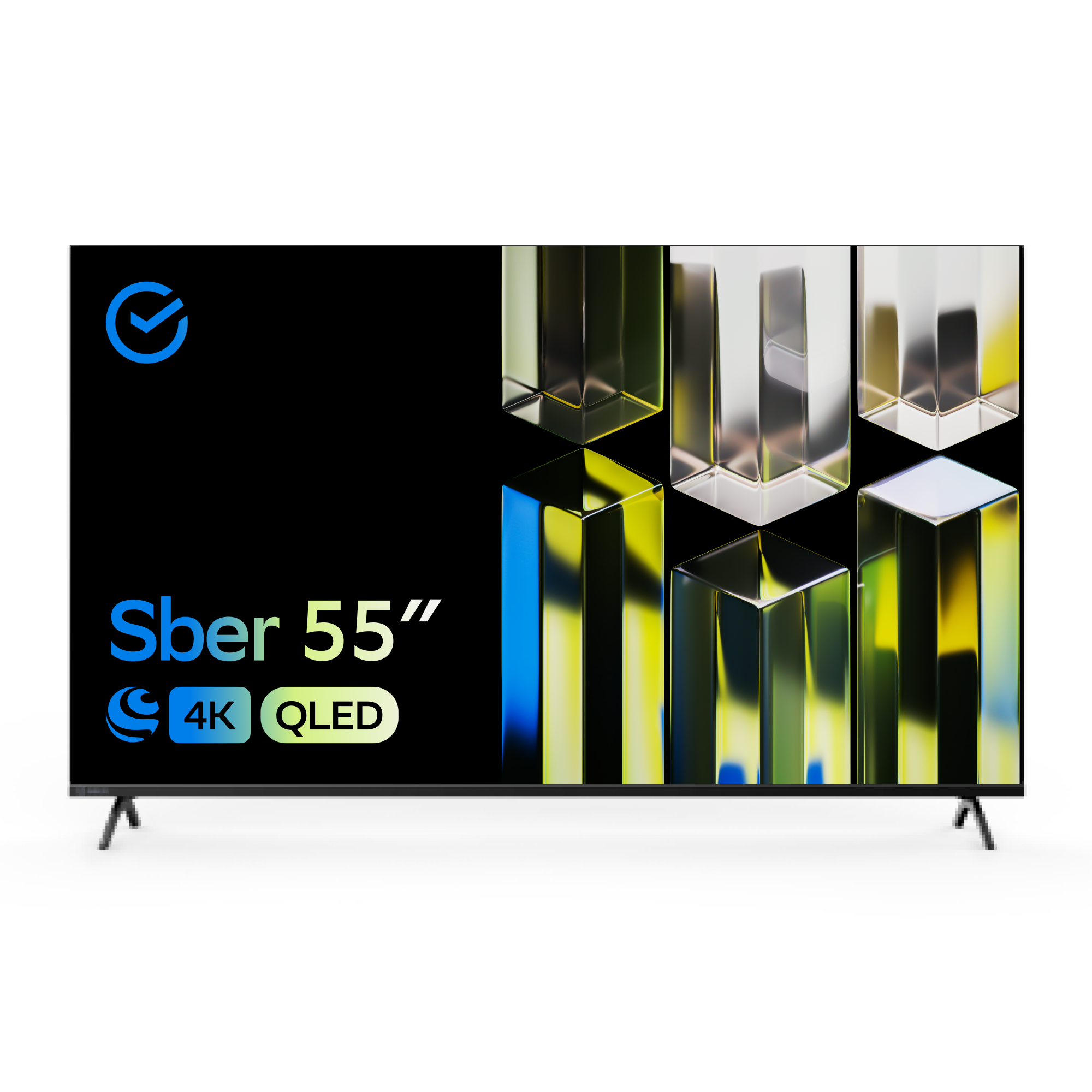 Телевизор Sber SDX-55UQ5230T, 55"(139 см), UHD 4K RAM 1,5GB - купить в ИП Фокин Юрий Юрьевич, цена на Мегамаркет