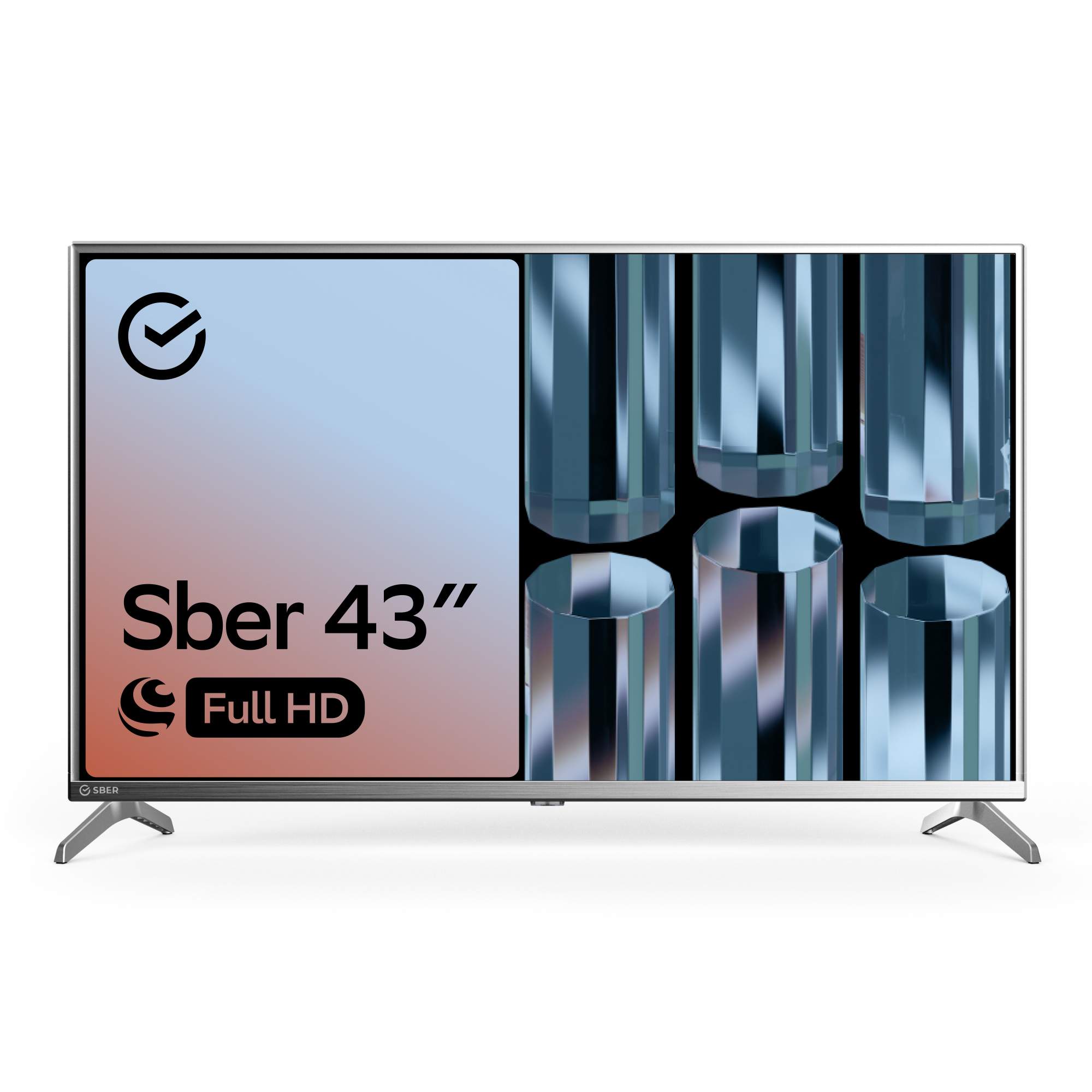 Телевизор Sber SDX-43F2012S, 43"(109 см), FHD, купить в Москве, цены в интернет-магазинах на Мегамаркет