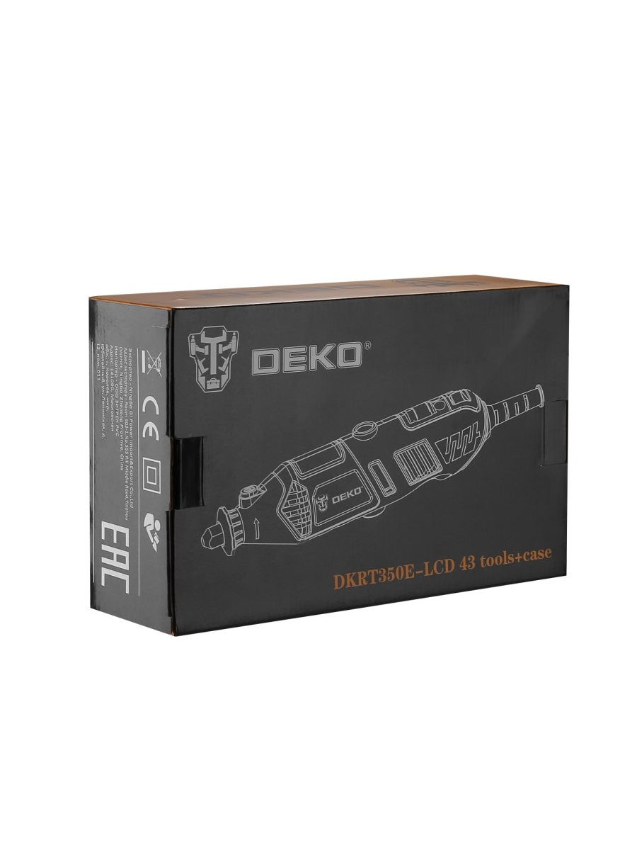 Электрический гравер 350Вт + набор 43 инструментов Deko DKRT350E-LCD (кейс) 063-1413