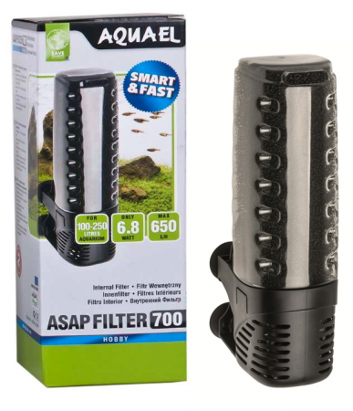 Фильтр для аквариума внутренний Aquael Asap 700, 650 л/ч, 6,8 Вт