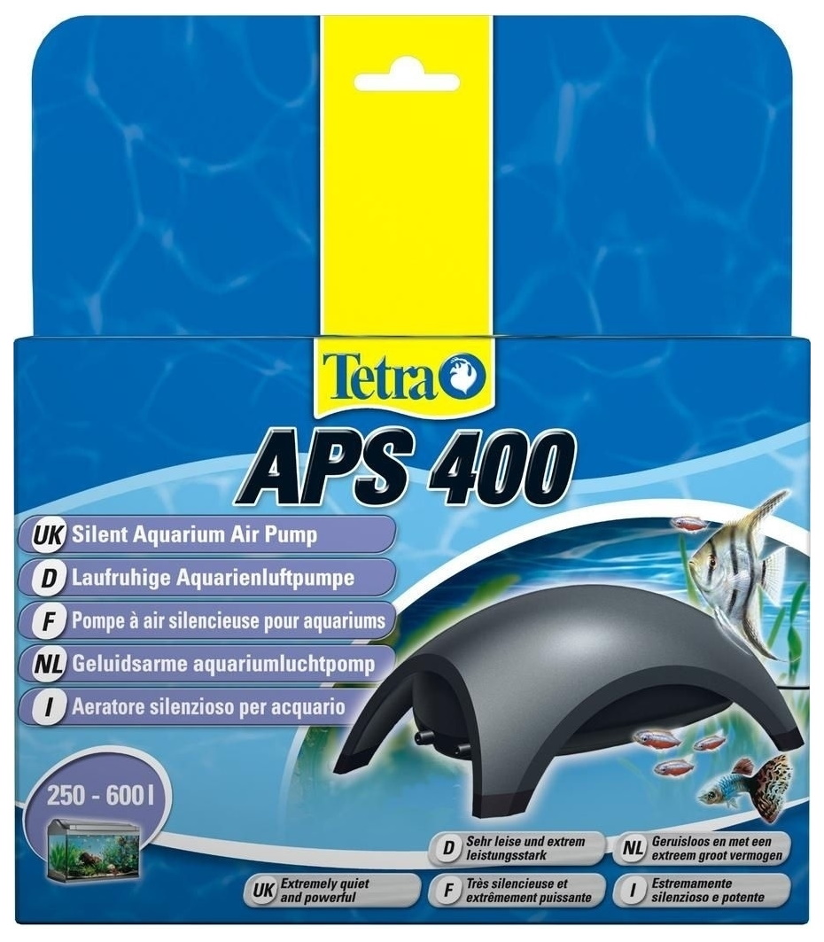 Компрессор для аквариума Tetra АРS 400 двуканальный, черный, 400 л/час