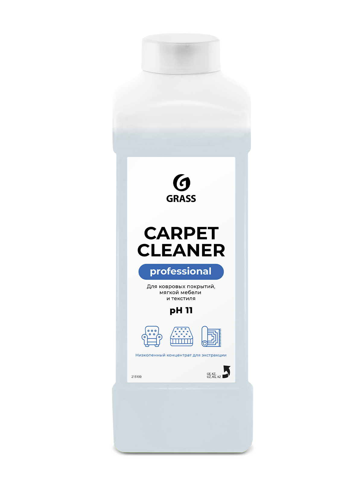 Средство для чистки ковров GRASS Carpet Cleaner пятновыводитель для мягкой мебели 1л - купить в zapmagazin.ru, цена на Мегамаркет