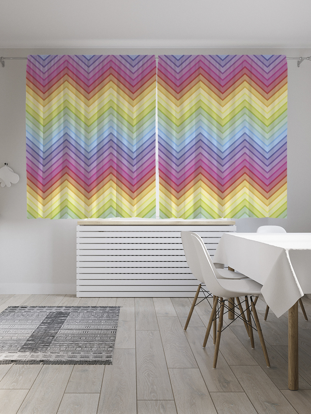 Радужный зигзаг. Коврик зигзаг. Вязаный плед волнами крючком. Радужный зигзаг. Постеры на стену в виде море.