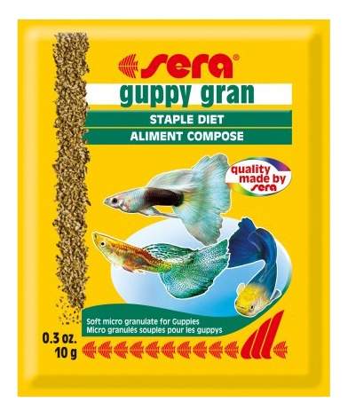 Корм для рыб Sera Guppy Gran, гранулы, 10 г