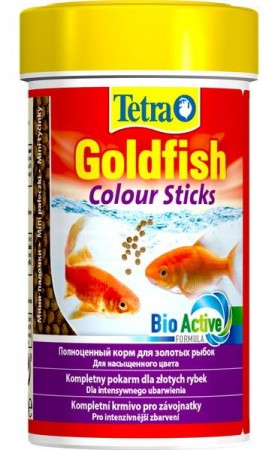 Корм для золотых рыб Tetra AniMin Goldfisch Colour Sticks, улучшение окраса,палочки,100 мл